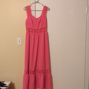 Bright pink summer dress